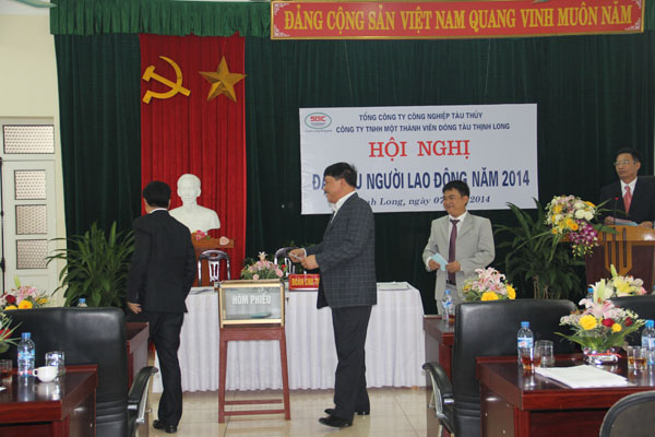 Công ty TNHH Một thành viên Đóng tàu Thịnh Long tổ chức Hội nghị Đại biểu người lao động năm 2014